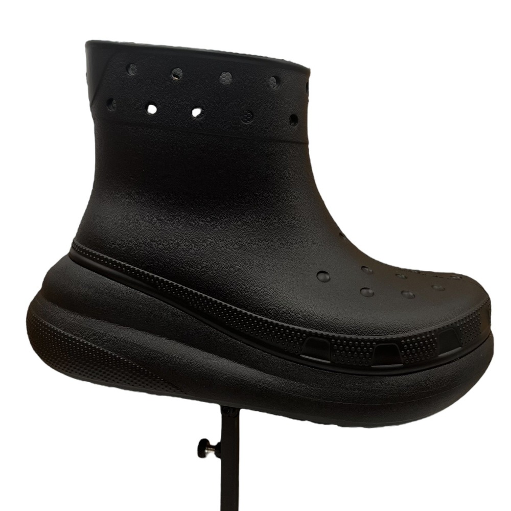 Crocs Womens Crush Platform Rain Boots Size 8 Solid Black Waterproof Relaxed Fit - Picture 2 of 11